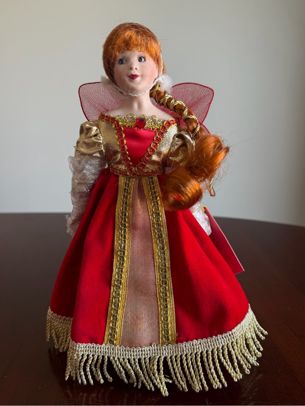 Paradise Galleries Porcelain Doll The Ruby Fairy Treasury Collection with Box